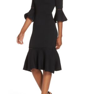 KNIT OTS SWEATER DRESS