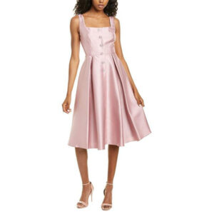 MIKADO TEA LENGTH DRESS