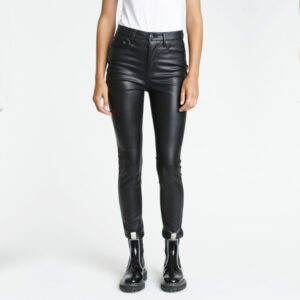 ALINE HIGH WAIST FAUX LEATHER SKINNY JEA