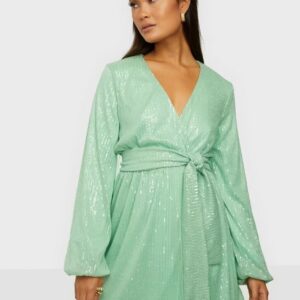 APPLE GREEN SEQUIN DRESS