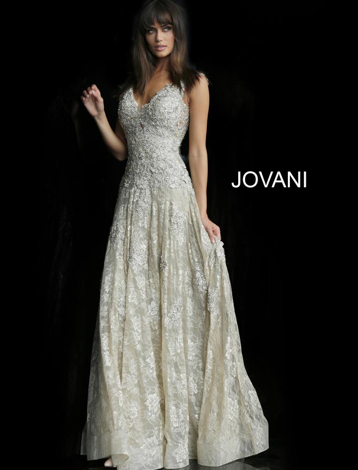 CHAMPAGNE GOWN - JOVANI CHAMPAGNE GOWN