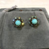 CRYSTAL STONE POST EARRINGS