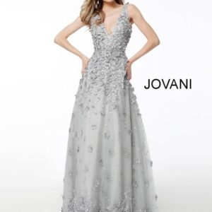 FLORAL APPLIQUE SLEEVELESS A LINE