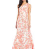 FLORAL JAQUARD GOWN