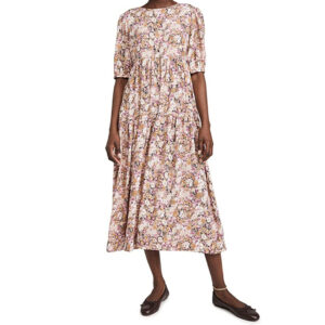 FLORAL PRINT MIDI DRESS