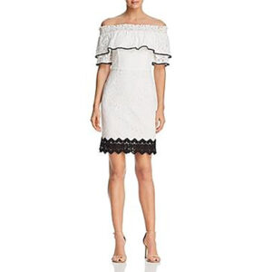 HILDA WOVEN LACE OTS DRESS