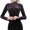 VELVET LONG SLEEVE DRESS