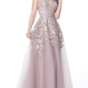 ORCHID EMBELLISHED GOWN