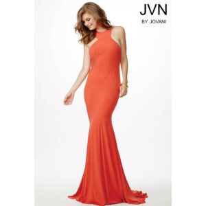 GEOMETRIC HALTER GOWN