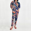 NAVY COLORFUL TOUCANS JUMPSUIT