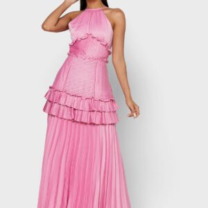 PLEATED PINK GOWN