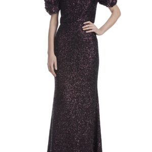 SEQUIN SLEEVE GOWN