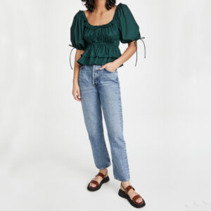 POPLIN CROPPED TOP