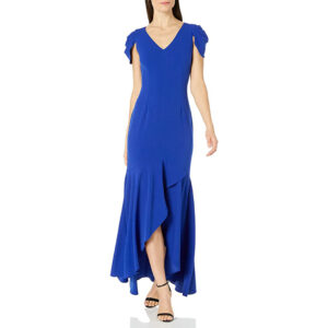 ROYAL SAPPHIRE MERMAID CREPE GOWN
