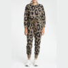 MISHA LEOPARD PRINT SWEATSHIRT IN SAFARI