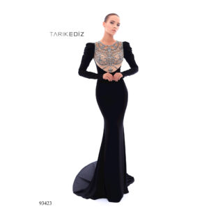 LONG SLEEVE AND JEWELED BODICE