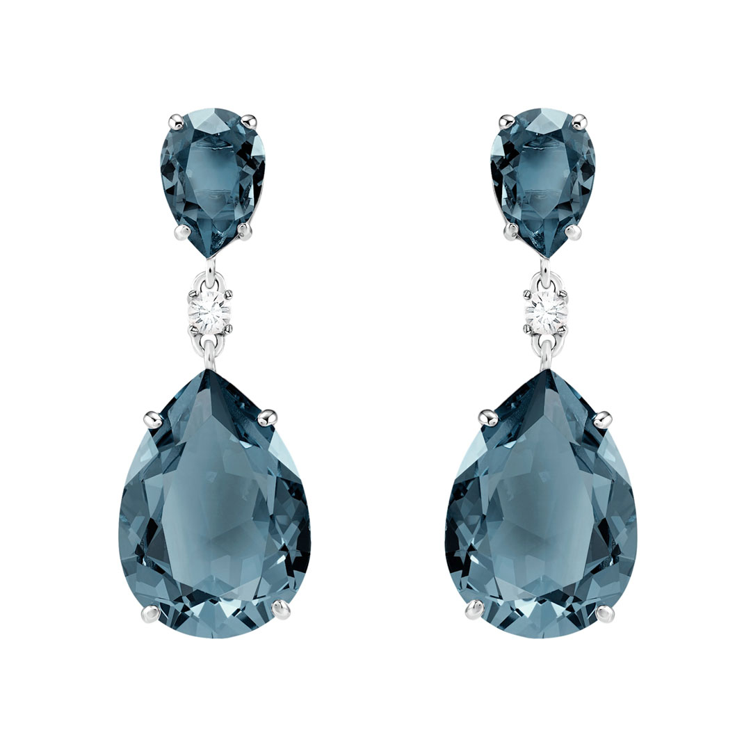 VERDE AZUL DROPS SWAROSKY - MLEONE VERDE AZUL DROPS SWAROSKY